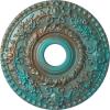 Hand-Painted Copper Green Patina