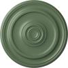 imageEkena Millwork CM20KP 19 34OD x 1 2P Kepler Traditional Ceiling Medallion For Canopies up To 4 12 WhiteAthenian Green Flat Finish