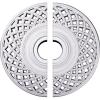 imageEkena Millwork CM22RB2 22 14OD x 4 34ID x 1 14P Robin Ceiling Medallion Fits Canopies up to 614 2 PieceSplit