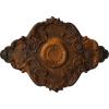 imageEkena Millwork CM37X26PE Piedmont Ceiling Medallion 37W x 26H x 1 38P Factory PrimedHandPainted Rust