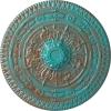 imageNaple 375 H x 37 12 W x 338 D Ceiling MedallionCopper Green Patina Metallic Series