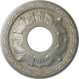 image11 38OD x 3 58ID x 1 18P Leaf Ceiling Medallion Fits Canopies up to 4 34Flash Gold Metallic Series