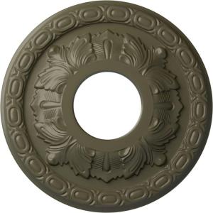 image11 38OD x 3 58ID x 1 18P Leaf Ceiling Medallion Fits Canopies up to 4 34Painted Turtle Flat Finish