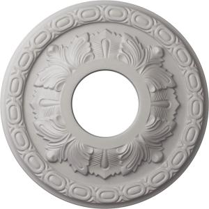 image11 38OD x 3 58ID x 1 18P Leaf Ceiling Medallion Fits Canopies up to 4 34Ultra Pure White Flat Finish