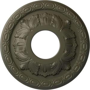 image11 38OD x 3 58ID x 1 18P Leaf Ceiling Medallion Fits Canopies up to 4 34Witch Hazel Flat Finish
