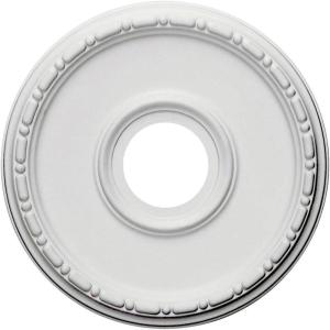 image16 12OD x 3 78ID x 1 12P Medea Ceiling Medallion Fits Canopies up to 5 38Cloud Burst Flat Finish