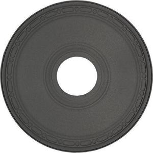 image16 12OD x 3 78ID x 1 12P Medea Ceiling Medallion Fits Canopies up to 5 38Steel Gray Metallic Series