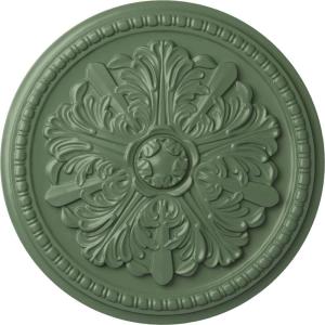image16 78OD x 1 12P Swindon Ceiling Medallion Fits Canopies up to 2 78Athenian Green Flat Finish