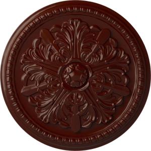 image16 78OD x 1 12P Swindon Ceiling Medallion Fits Canopies up to 2 78Burnished Mahogany Flat Finish