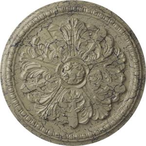 image16 78OD x 1 12P Swindon Ceiling Medallion Fits Canopies up to 2 78Castle Stone Crackle Flat Finish