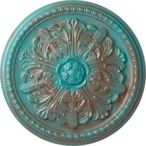 image16 78OD x 1 12P Swindon Ceiling Medallion Fits Canopies up to 2 78Copper Green Patina Metallic Series