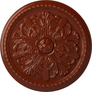 image16 78OD x 1 12P Swindon Ceiling Medallion Fits Canopies up to 2 78Firebrick Flat Finish
