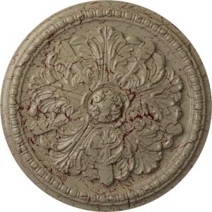 image16 78OD x 1 12P Swindon Ceiling Medallion Fits Canopies up to 2 78HandPainted Gobi Desert Crackle