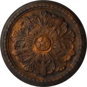 image16 78OD x 1 12P Swindon Ceiling Medallion Fits Canopies up to 2 78Rust Metallic Series