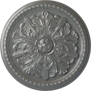 image16 78OD x 1 12P Swindon Ceiling Medallion Fits Canopies up to 2 78Silver Metallic Series