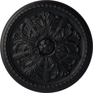 image16 78OD x 1 12P Swindon Ceiling Medallion Fits Canopies up to 2 78Steel Gray Metallic Series