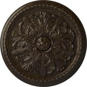 image16 78OD x 1 12P Swindon Ceiling Medallion Fits Canopies up to 2 78Stone Hearth Crackle Flat Finish