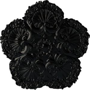 image25 58OD x 1P Shell Ceiling MedallionBlack Pearl Metallic Series