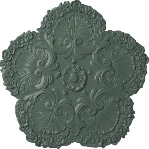image25 58OD x 1P Shell Ceiling MedallionCloud Burst Flat Finish