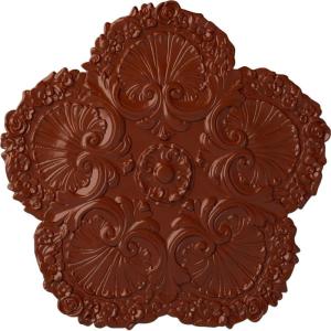 image25 58OD x 1P Shell Ceiling MedallionFirebrick Flat Finish