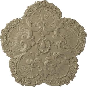 image25 58OD x 1P Shell Ceiling MedallionGobi Desert Flat Finish