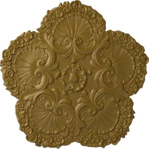 image25 58OD x 1P Shell Ceiling MedallionGold Rush Metallic Series