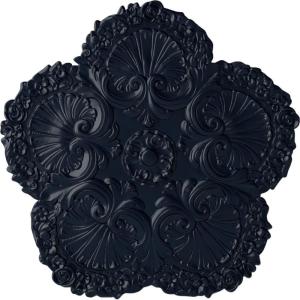 image25 58OD x 1P Shell Ceiling MedallionMidnight Dream Flat Finish