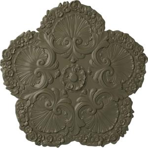 image25 58OD x 1P Shell Ceiling MedallionPainted Turtle Flat Finish
