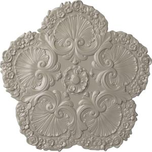 image25 58OD x 1P Shell Ceiling MedallionPearl White Metallic Series
