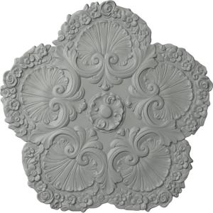 image25 58OD x 1P Shell Ceiling MedallionPrimed