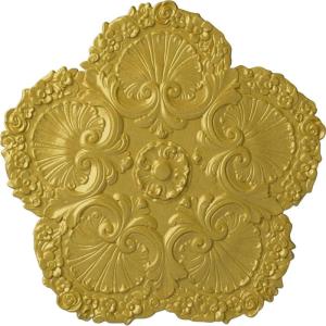image25 58OD x 1P Shell Ceiling MedallionRich Gold Metallic Series