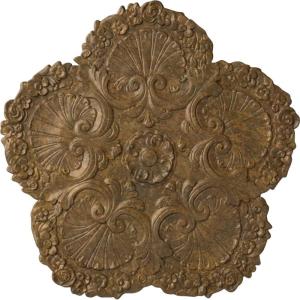 image25 58OD x 1P Shell Ceiling MedallionRubbed Bronze Metallic Series