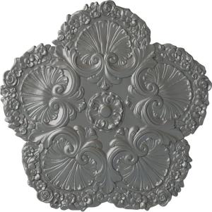 image25 58OD x 1P Shell Ceiling MedallionSilver Metallic Series