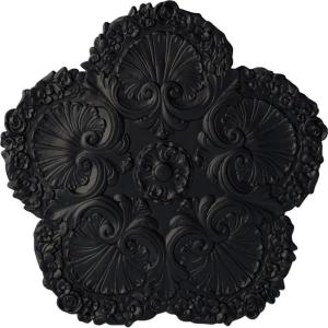 image25 58OD x 1P Shell Ceiling MedallionSteel Gray Metallic Series