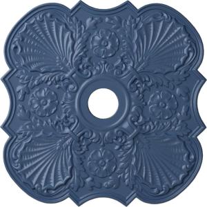 image29OD x 3 58ID x 1 38P Flower Ceiling Medallion Fits Canopies up to 6 14HandPainted Americana