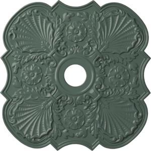 image29OD x 3 58ID x 1 38P Flower Ceiling Medallion Fits Canopies up to 6 14HandPainted Cloud Burst