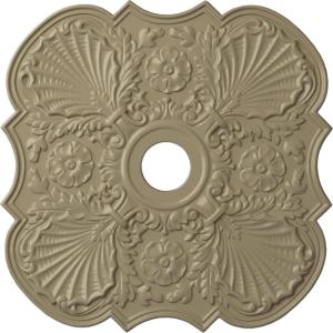 image29OD x 3 58ID x 1 38P Flower Ceiling Medallion Fits Canopies up to 6 14HandPainted Gobi Desert