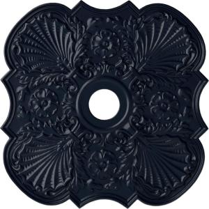 image29OD x 3 58ID x 1 38P Flower Ceiling Medallion Fits Canopies up to 6 14HandPainted Midnight Dream