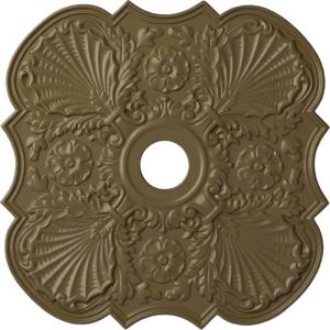 image29OD x 3 58ID x 1 38P Flower Ceiling Medallion Fits Canopies up to 6 14HandPainted Mississippi Mud