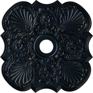 image29OD x 3 58ID x 1 38P Flower Ceiling Medallion Fits Canopies up to 6 14HandPainted Night Shade