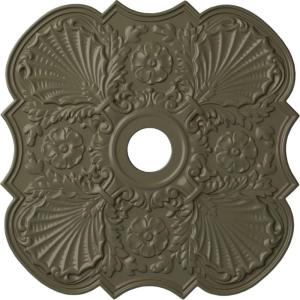 image29OD x 3 58ID x 1 38P Flower Ceiling Medallion Fits Canopies up to 6 14HandPainted Painted Turtle