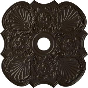 image29OD x 3 58ID x 1 38P Flower Ceiling Medallion Fits Canopies up to 6 14HandPainted Stone Hearth