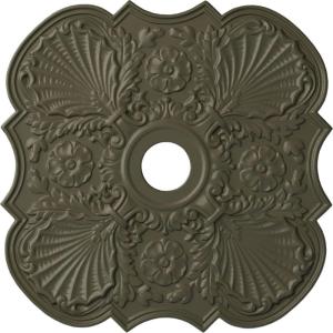 image29OD x 3 58ID x 1 38P Flower Ceiling Medallion Fits Canopies up to 6 14HandPainted Witch Hazel