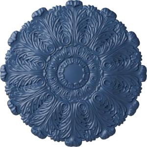 image31OD x 1 12P Durham Ceiling Medallion Fits Canopies up to 4 14HandPainted Americana