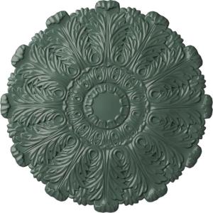 image31OD x 1 12P Durham Ceiling Medallion Fits Canopies up to 4 14HandPainted Cloud Burst