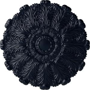 image31OD x 1 12P Durham Ceiling Medallion Fits Canopies up to 4 14HandPainted Midnight Dream