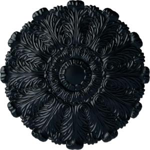image31OD x 1 12P Durham Ceiling Medallion Fits Canopies up to 4 14HandPainted Night Shade