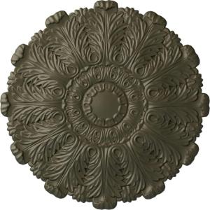image31OD x 1 12P Durham Ceiling Medallion Fits Canopies up to 4 14HandPainted Witch Hazel