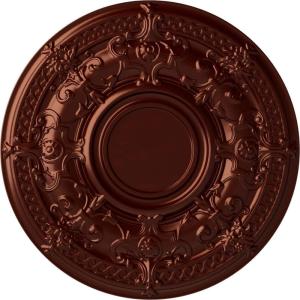 image33 78OD x 1 38P Dauphine Ceiling Medallion Fits Canopies up to 13 14HandPainted Antique Copper