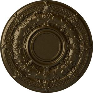 image33 78OD x 1 38P Dauphine Ceiling Medallion Fits Canopies up to 13 14HandPainted Brass
